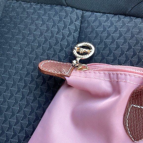 Longchamp Pink Tote with Brown Handles - Picture 5 of 12